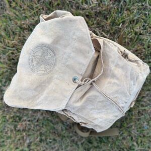 Vintage 1940’s/50’s Canvas Backpack with BoyScout Logo